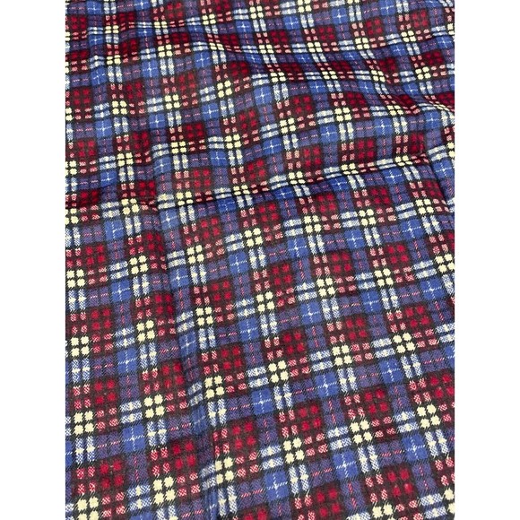 Pine Trail Blue Red Plaid Flannel Shirt Kids Youth Boys Size 16 NEW Vintage - Picture 5 of 5